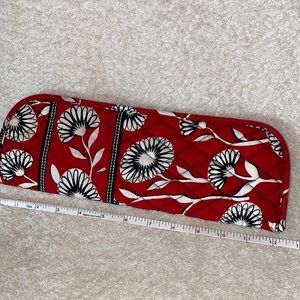 Vera Bradley Flat/Curling Iron Holder - Red/Black/White NWOT